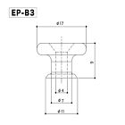 New Gotoh Ep-b3 End Pins Oversized Strap Button For Guitar   Bass - Cosmo Black