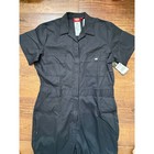 Nwt Dickies Coverall Women 1x Black Short Sleeve Workwear Utility Jumpsuit