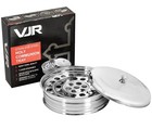 Stainless Steel Communion Tray With Lid - Holds 40 Cups - Church Serving Supplie