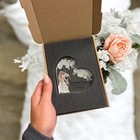 Personalised Wedding Couple Heart Acrylic Gift     Custom Bride   Groom Keepsake