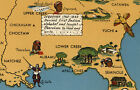Indians Of The Usa Native American Tribes History Pictorial Map Poster 16x24