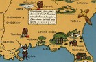 Indians Of The Usa Native American Tribes History Pictorial Map Poster 24x36