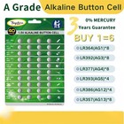 40pcs High Power Super Alkaline Button Cell Astd 1 5v Watch Batteries Incl    