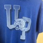 Tailgate Pittsburgh Panthers Menst Shirt Pitt Basketball Blue Cotton Size Small