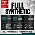 Triax Kompressor Mv Iso 46  sae 20  Full Synthetic Air Compressor Oil   Gal 4 Pk
