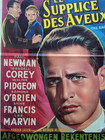 Paul Newman   The Rack Belgian Movie Poster 14  X 18  - Les Supplice Des Aveux