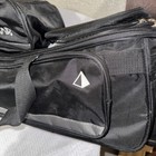 Bowling Ball Bag Triple Tote Roller Pyramid Path W compartments Black silver New