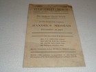 1903 Tulip Street Church Nashville Handel s Messiah Orpheus Choral Rare Program