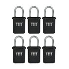 Vault Locks 3200 Key Lock Box Waterproof Combination Hanging Lock Keysafe 6-pack