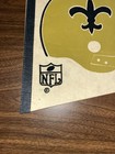 Vintage New Orleans Saints Nfl Full Size Felt Pennant 2 Bar Helmet