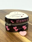 Porcelain Hinged Trinket Box Sisters Forever Heart Shaped Sister Gift 