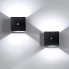 Cube Led Wall Light Modern Up Down Sconce Lighting Fixture Lamp Indoor Lighting