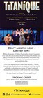 Titanique The Musical Ad Flyer Broadway New York Titanic Celine Dion Comedy