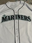Baez Size 44  66 2017 Seattle Mariners Game Used Jersey Home White Mlb
