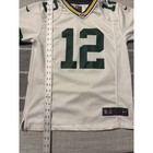 Kids Aaron Rodgers Green Bay Packers Nfl Nike White Jersey Size M 10 12