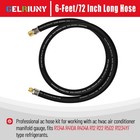 2026 Upgrade 1 2 hvac Vacuum Hose high-flow 1 2  To 1 4   Black 