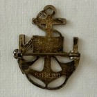 Vintage Wwii Us Navy Sterling Silver Foulled Anchor Sweetheart Pin Usn