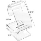 Clear Watch Display Acrylic Stand Showcase Countertop
