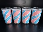 Vintage Rare 1970 s Slurpee Glasses  lot Of 4  4 3 4    Very Good