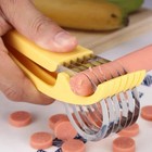 Banana Slicer Fruit Knife Veggie Hotdog Cucumber Cutter Kitchen Gadget Bar Tools