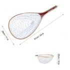 Hipicute Fly Fishing Net  Trout Net  Wooden Frame Fly Fishing Landing Net Wit   