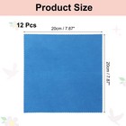 12 Pcs Microfiber Cleaning Cloth For Glass 8  X 8  Eyeglass Cloth  Sapphire Blue