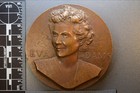 Large Bronze Medal High Relief Exonumia Art Commemorative Us Mint Eva Adams 