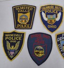 Lot Of 11 Vintage Obsolete Ohio Police Department Shoulder Patches Embroidered