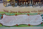 Antique Advertising Lithograph Print John Hancock House 16  X 13  Insurance Co