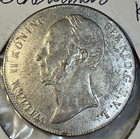 1842 Netherlands Silver 2   Gulden Extra Fine Condition Xf Coin Only 909 883 Mtd 