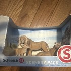 Schleich Worlds Of Imagination Scenery Pack Lion Figurine Set  Plastic