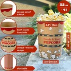 Cusinium  32 Oz  50-pack Kraft Popcorn Buckets - 1 Ounce  pack Of 50   Brown 