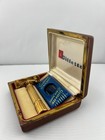1955 Gillette Gold Diplomat Tto De Safety Razor Set  Original Case  Date Code A2