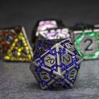 Sage s Infinity Armor Metal Polyhedral Dice Set   Dnddice Dnd Diceset Rpg