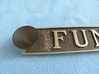 Vintage Funeral Hearse Window Funeral Procession Aluminum Sign
