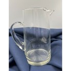 Vintage Hand-blown Clear Glass Pitcher 1 Quart Mid-century Martini Pitcher