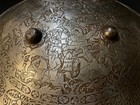 Antique Indo Persian Shield -18th Century Armor With Museum Tag -b -s