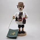 Richard Glasser Wooden Incense Smoker Gingerbread Maker German 7 Inches W Tag