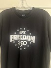 Ufc Freedom 250 Event Shirt  1776      Jet Black All Cotton     Adult Xl     New Nwot