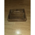 Vintage Handmade Primitive Wood Fruit Crate Advertising Utility Tool Tote