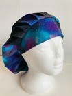 Women Surgical scrub hat  Cap Bouffant Style   - Galaxy