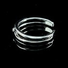 Round Cut Natural Diamond Solitaire Toe Ring 14k White Gold Plated Sterling