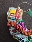 State Of California Landmarks Outline Glass Christmas Tree Ornament T0738 New 6 