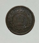 1861 New Brunswick 1 2 Cent   Half Cent