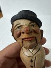 Vintage  Mechanical Bottle Stopper - Hand Carved