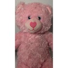 Build-a-bear Pink Teddy Bear Plush Heart Nose 16  Preowned 2018 Tag