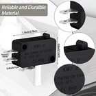 6 Pieces Microwave Oven Door Switch Replacement Part W10269458 W10727360 W102   