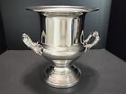 Vintage Silver Plated Champagne Wine Cooler Ice Bucket With Aluminum Liner