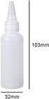 6 Pieces Plastic Squeeze Bottles 50ml Small Squeeze Bottles Plastic Bottles Appl