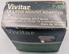 Vivitar Tx P es Camera Adapter Pentax Es f Lens Mount Vintage Box Nos New